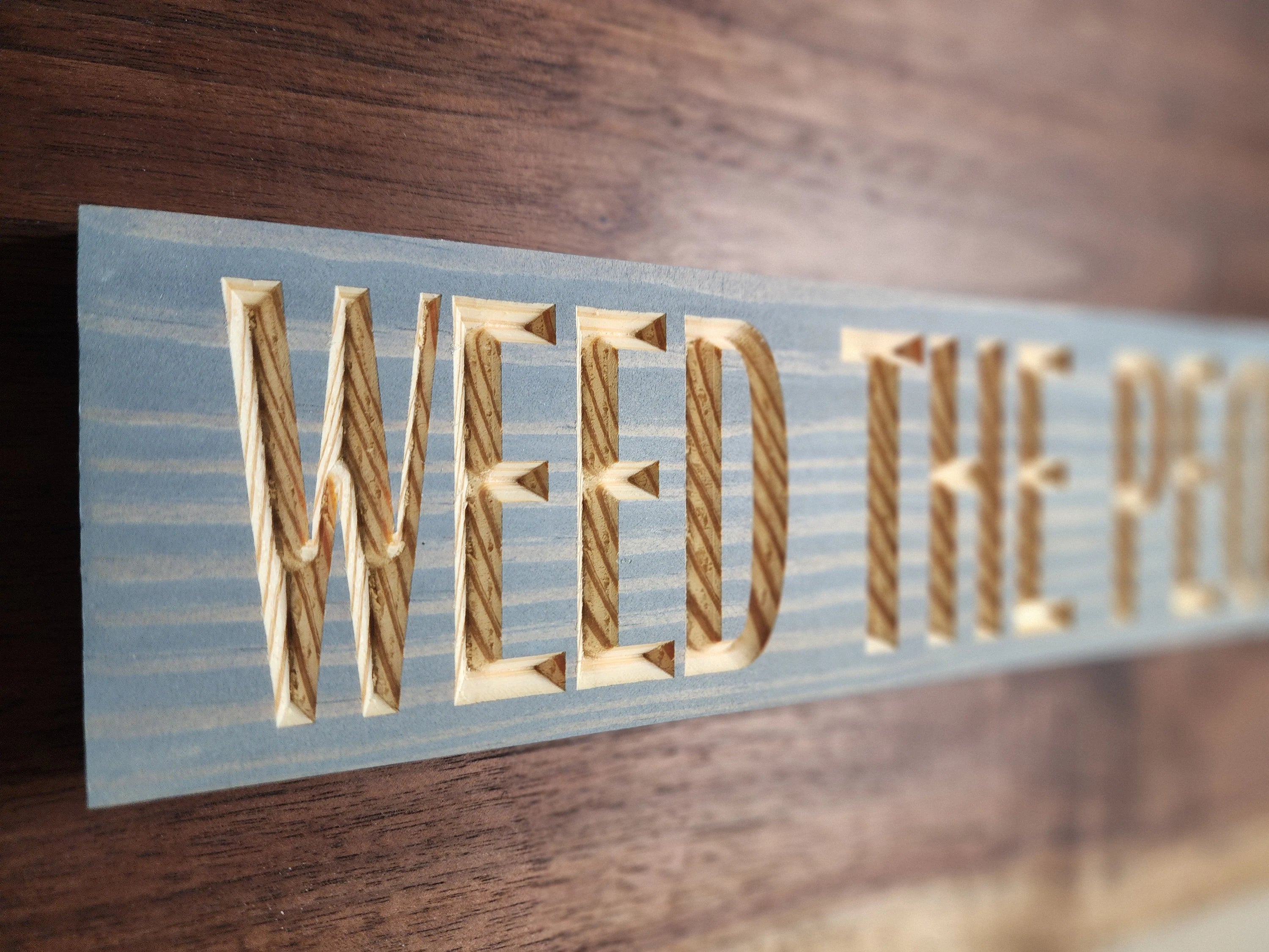 Personalized funny weed quote sign for home decor and stoner gift ideas