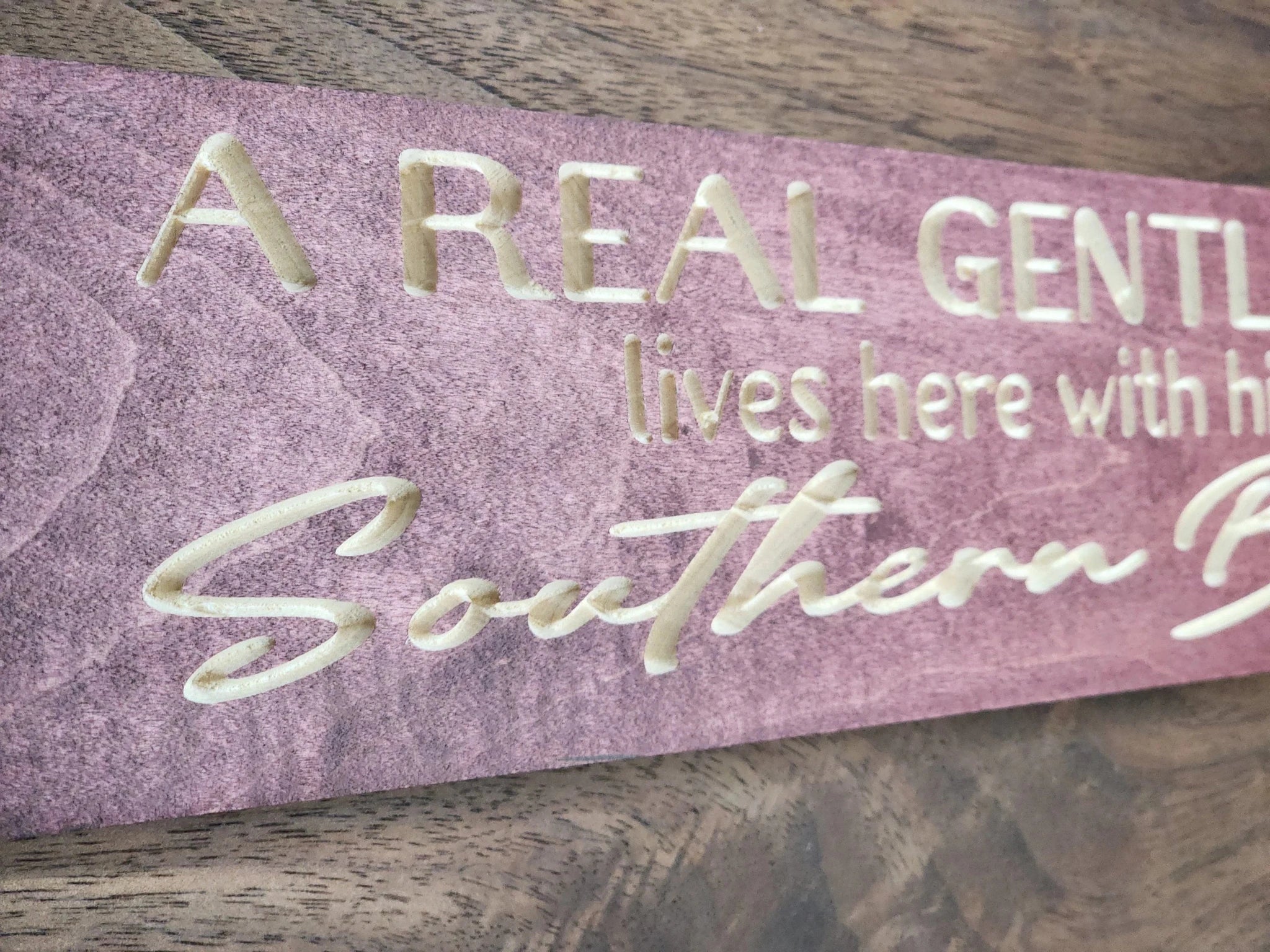 gentleman and southern belle wood sign - romantic wall decor - CNC-carved by Bluegrass Gifts