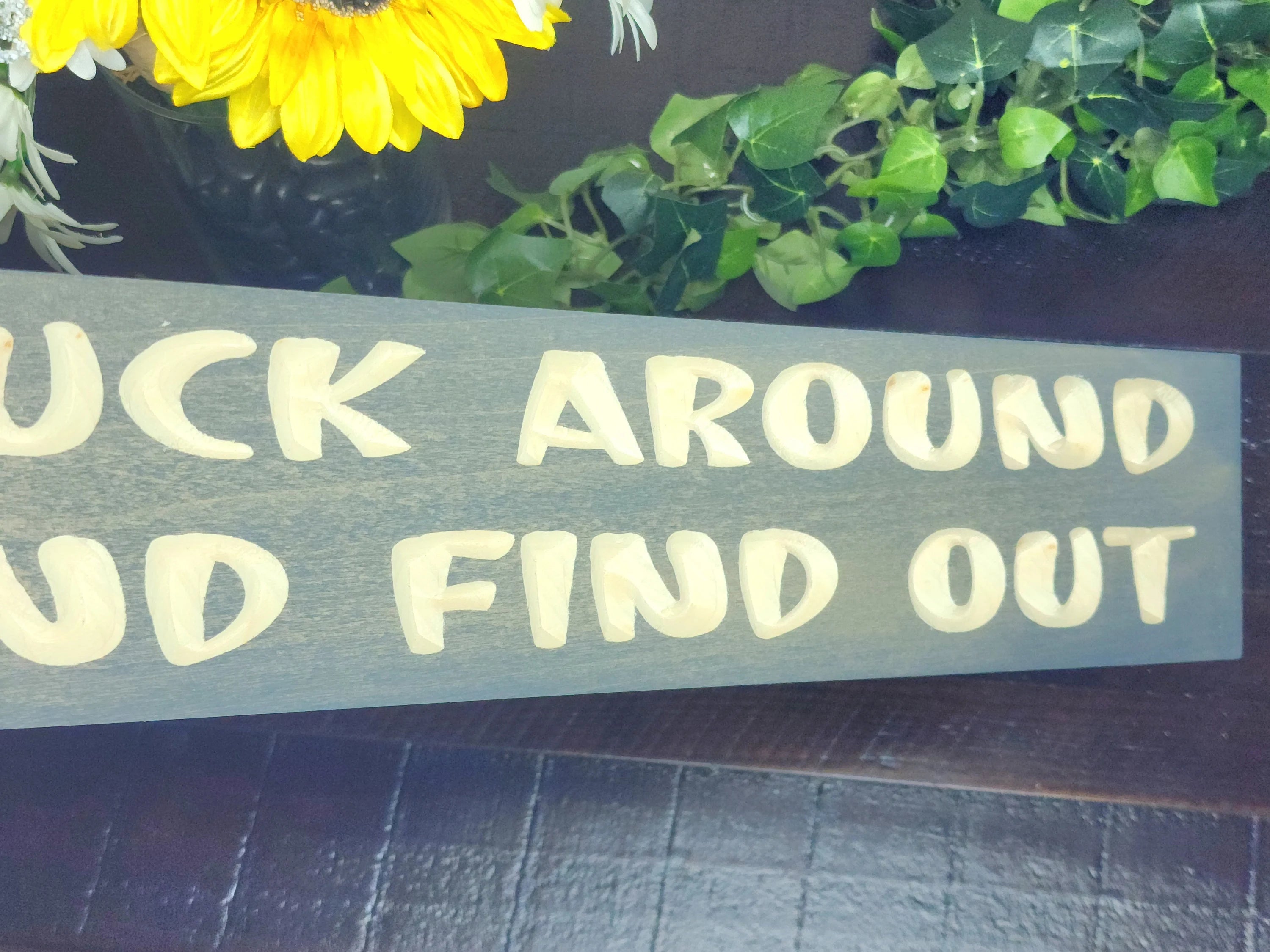 Personalized rebellious decor sign for home bar or edgy room accents
