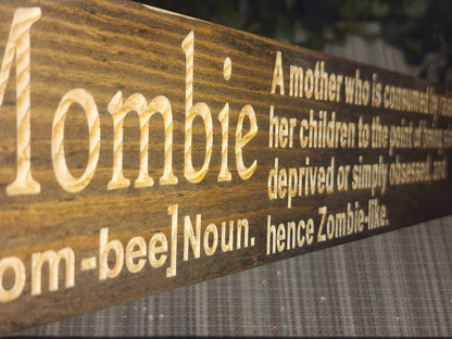 Quirky mom life sign for parenting humor and witty mom decor