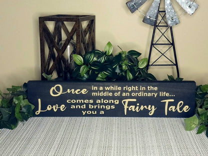 Rustic love decor, wedding gift wood sign, heartfelt love story wall art, romantic home decor piece.
