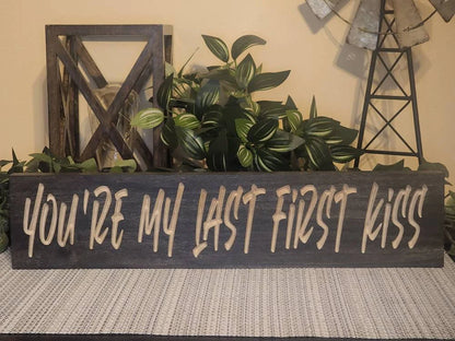 Rustic love quote sign for couples, perfect as a wedding or engagement gift