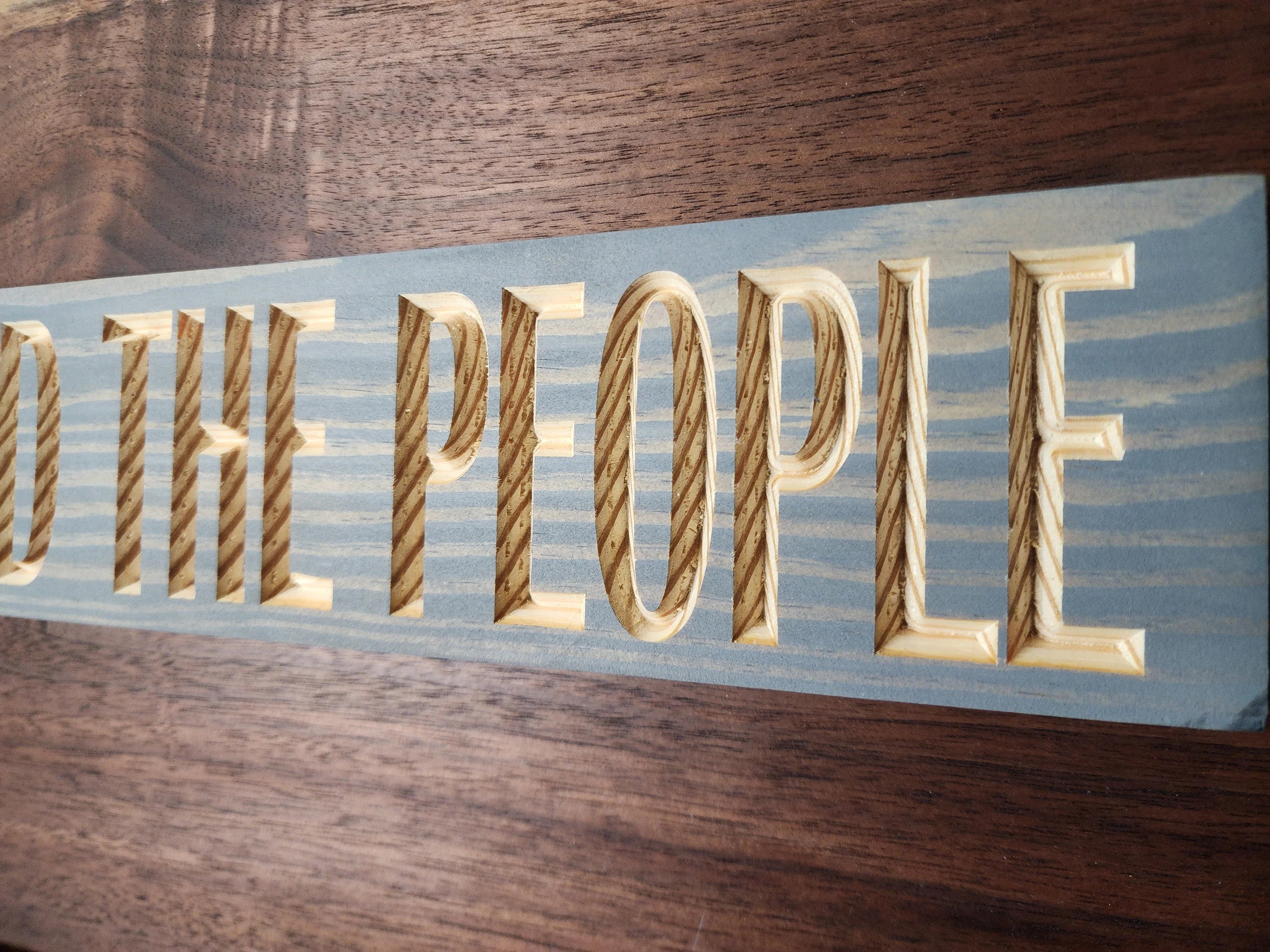 Rustic weed the people wood sign for quirky cannabis culture decor