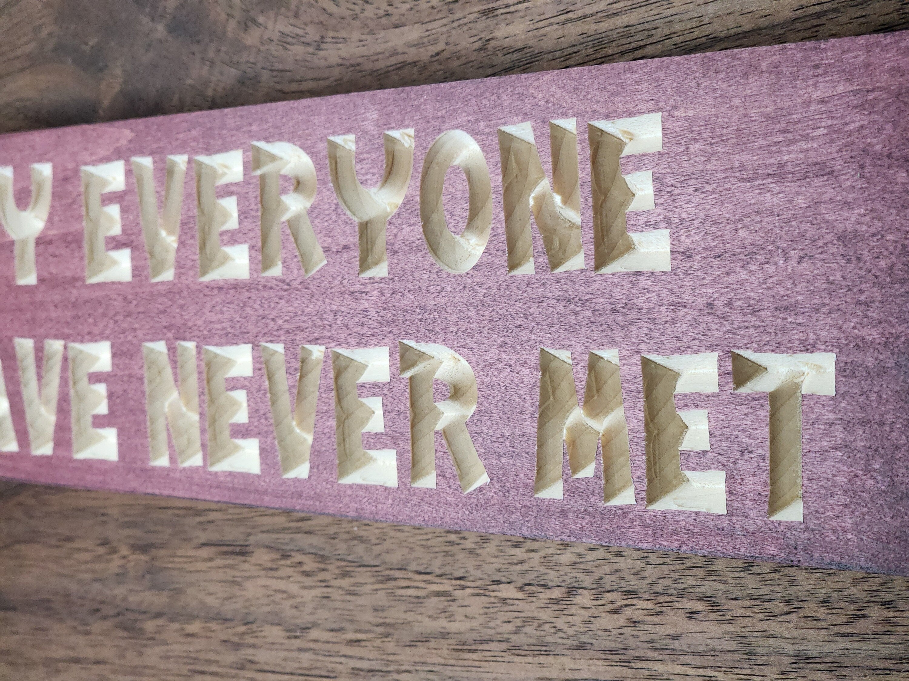 Statement decor piece for dorm rooms or quirky home offices with sarcastic humor.