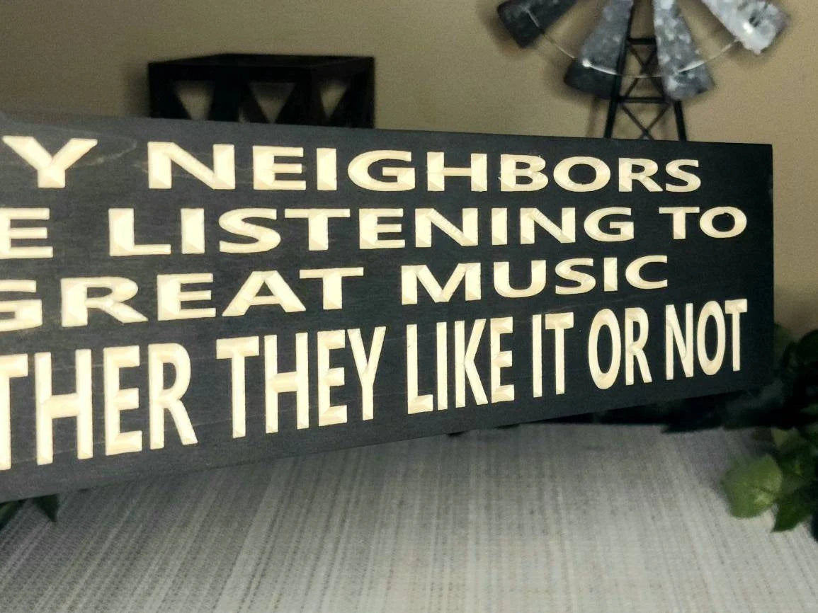 Unique home decor, music quotes, party decor sign, funny music quote wall sign, gift for music lovers.
