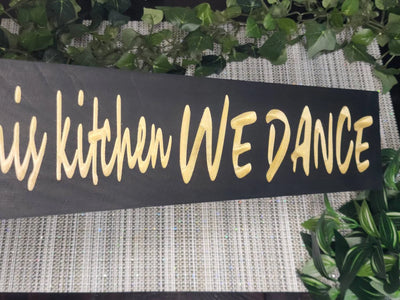 Unique wood kitchen sign for housewarming gift and rustic decor ideas.