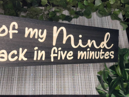 Witty wooden sign for coworkers, playful home decor, sarcastic humor gift