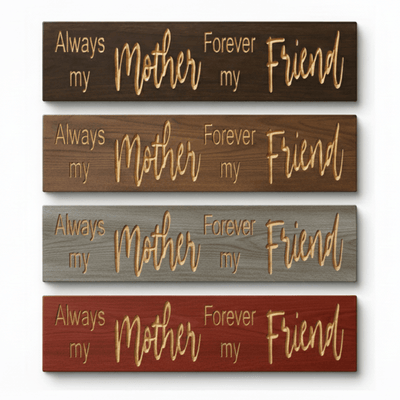 wood-finish-color-options-bluegrassgifts - always my mother forever my wood sign by Bluegrass Gifts, handmade in Kentucky