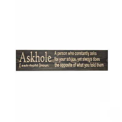 askhole-carved-wood-vs-vinyl-competitor-compa - askhole definition funny office sig by Bluegrass Gifts