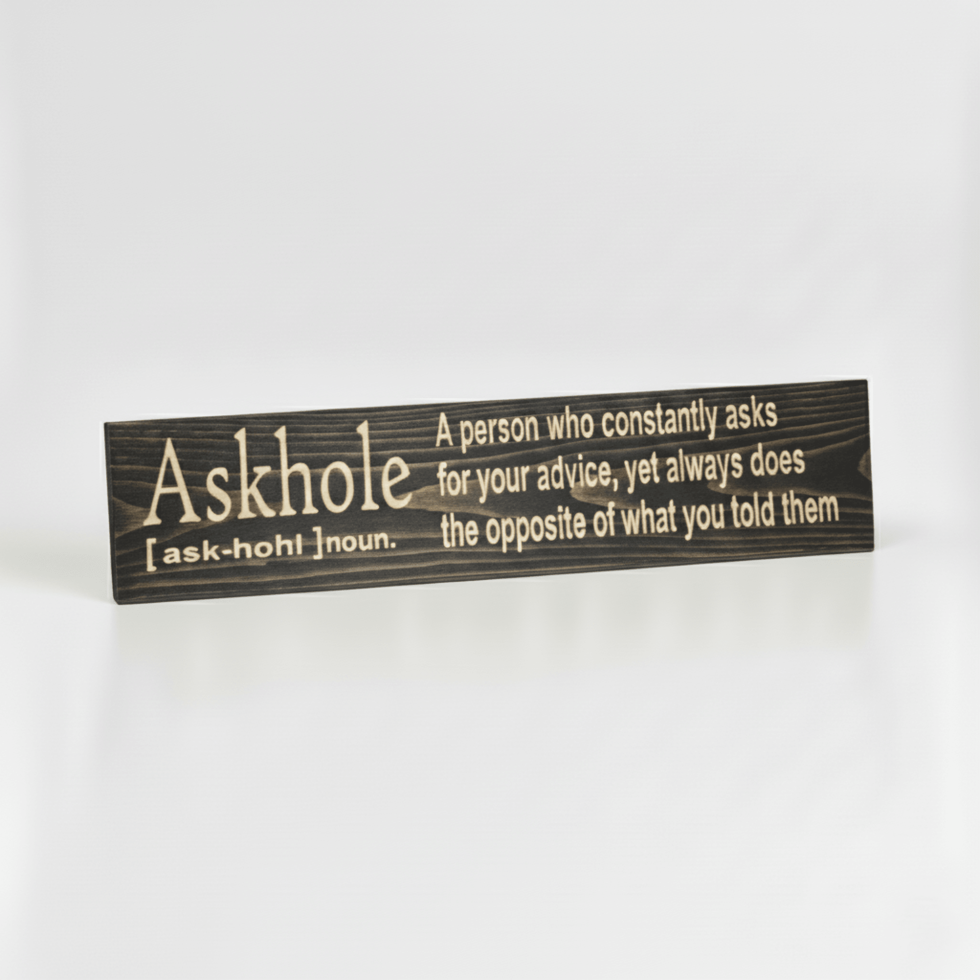 askhole-office-decor-wall-mounted-lifestyle - askhole definition funny office sig by Bluegrass Gifts