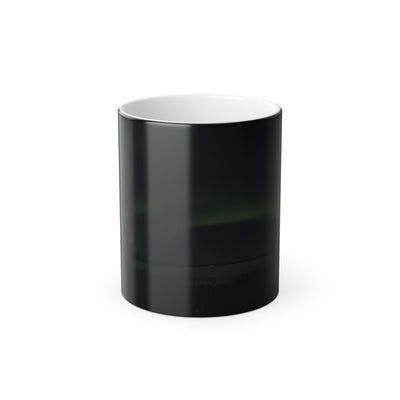Aurora Dreams Magic Mug - coffee mug styled on kitchen counter by Bluegrass Gifts