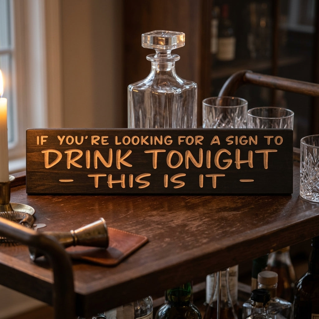 Backyard Bar Sign — If You're Looking for a Sign to Drink Tonight