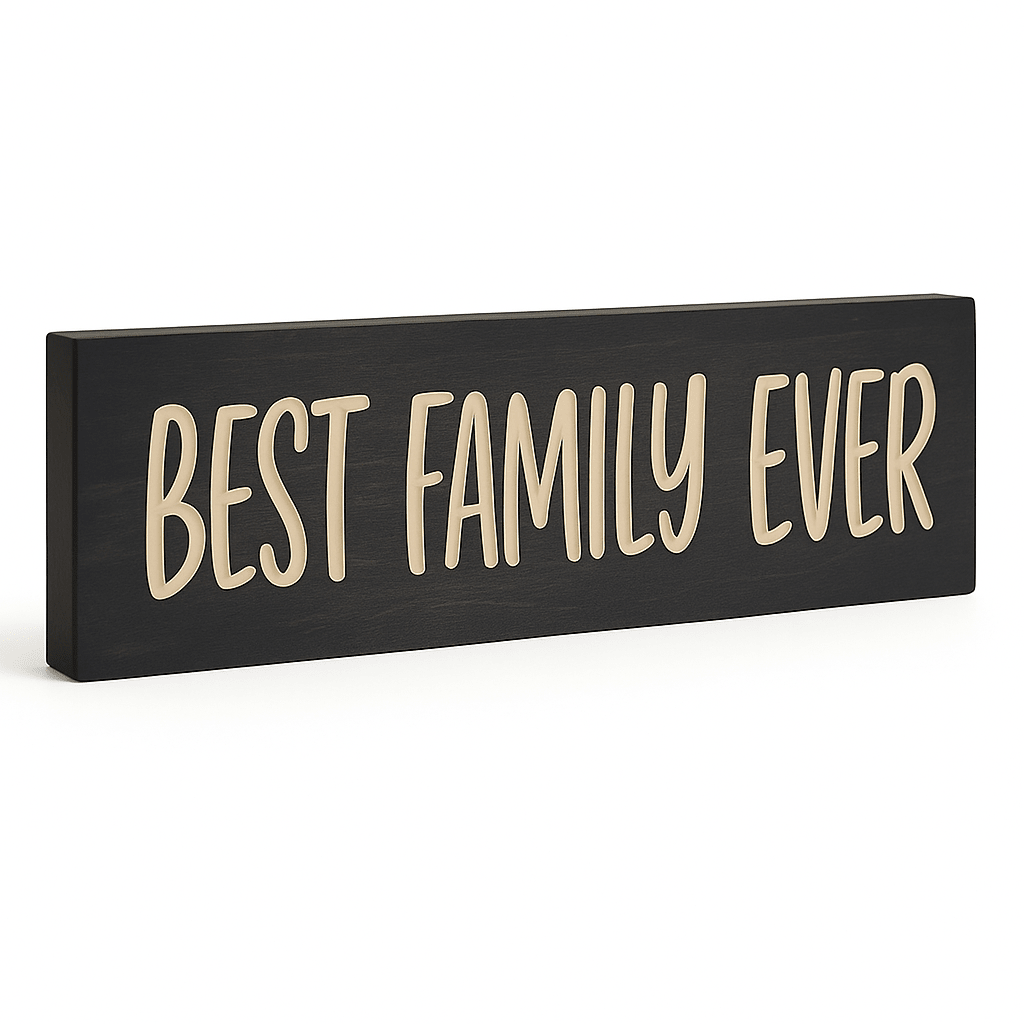 best-family-ever-family-gallery-wall-sign-dec - best family ever wooden sign wood s by Bluegrass Gifts