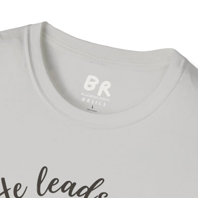 Bible Verse Shirt — Psalm 23 "Still Waters" Watercolor Tee in Ice Grey
