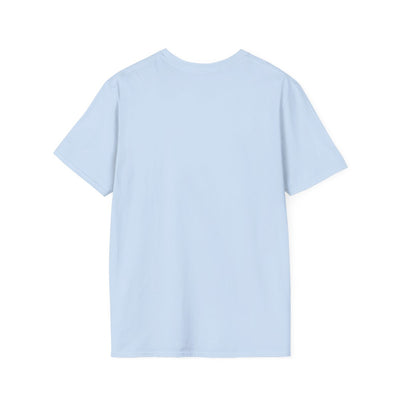 Bible Verse Shirt — Psalm 23 "Still Waters" Watercolor Tee in Light Blue