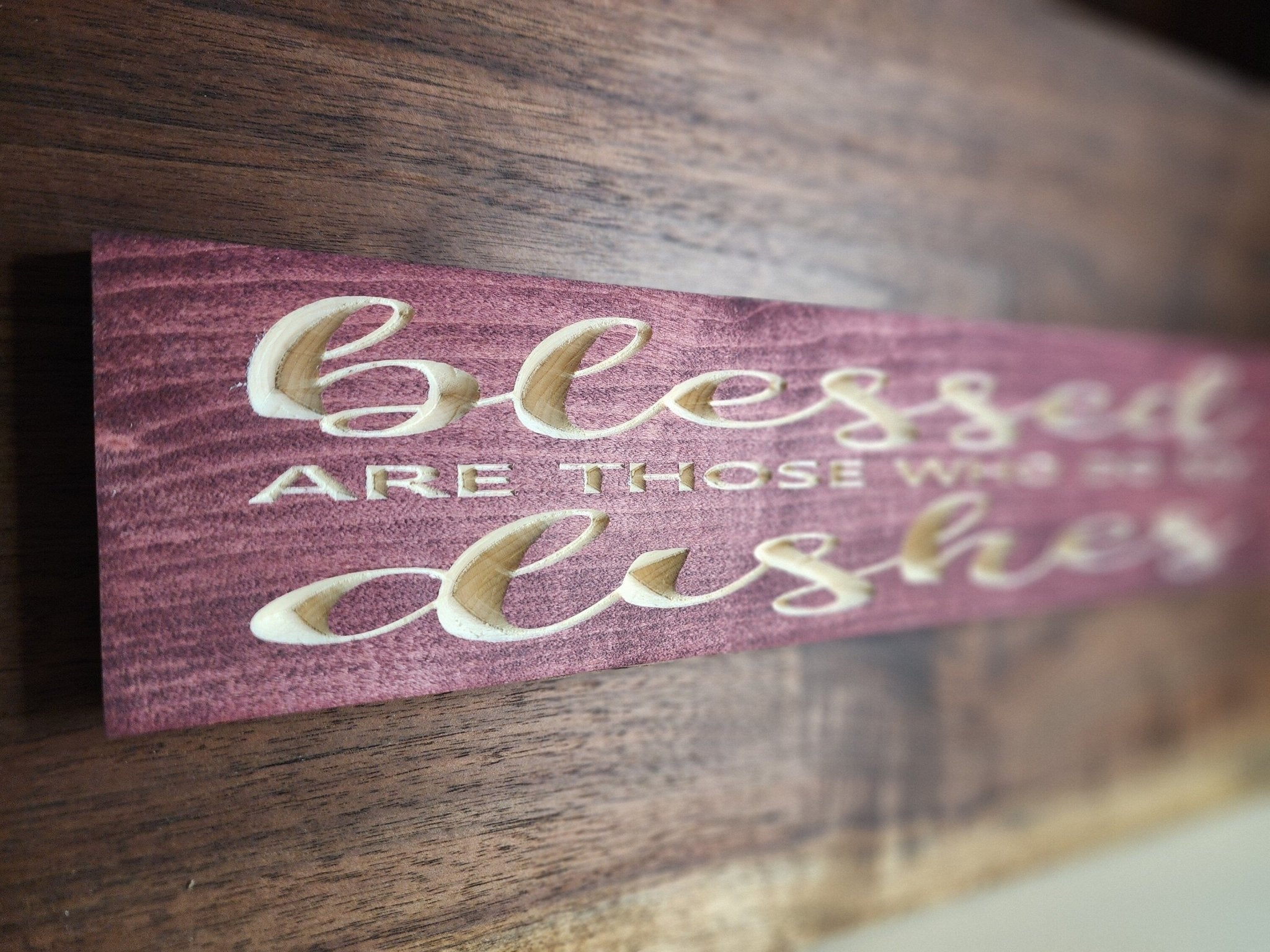 blessed are those who do my dishes wood sign - funny kitchen sign - CNC-carved by Bluegrass Gifts
