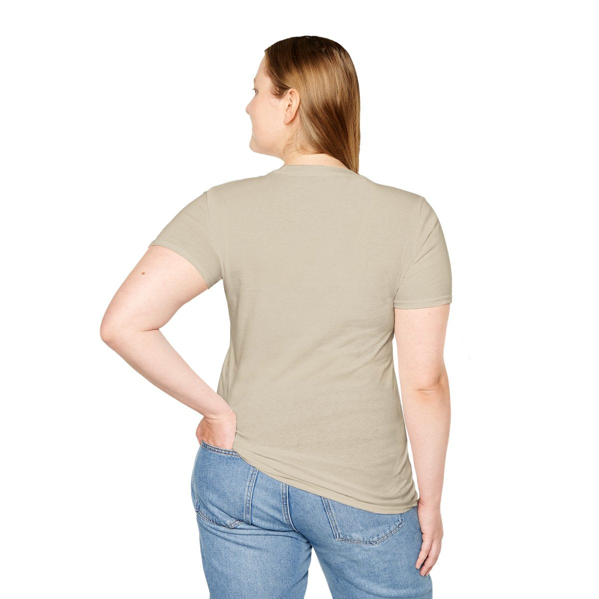 Blessed Shirt — "Blessed Beyond Measure" Script Tee in Sand