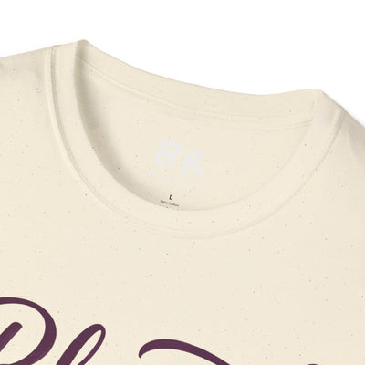 Blessed Shirt — "Blessed Beyond Measure" Script Tee in Natural