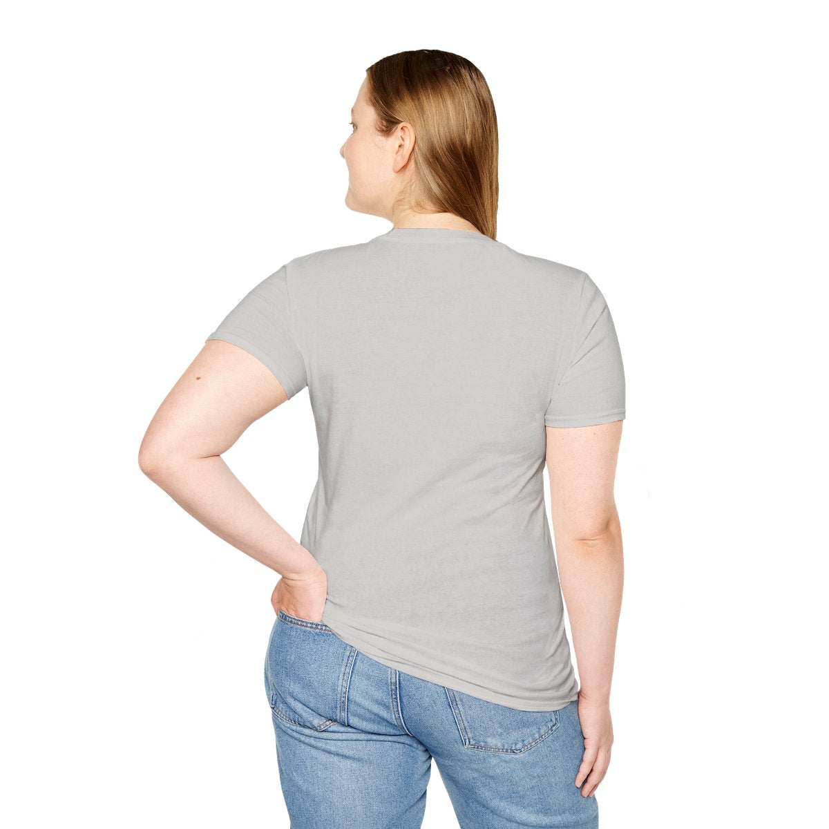 Blessed Shirt — "Blessed Beyond Measure" Script Tee in Ice Grey