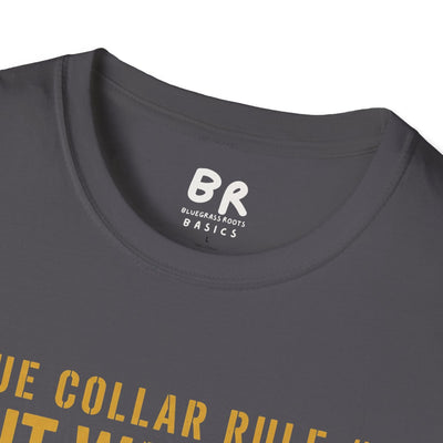 Blue Collar Shirt — "If It Was Easy You'd Be Doing It" Tee in Charcoal