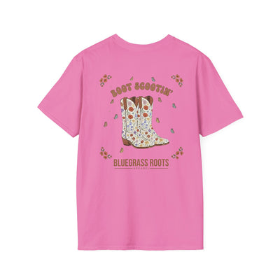 Boot Scootin’ Floral Western Boho Graphic Tee - unisex graphic tee additional view by Bluegrass Gifts