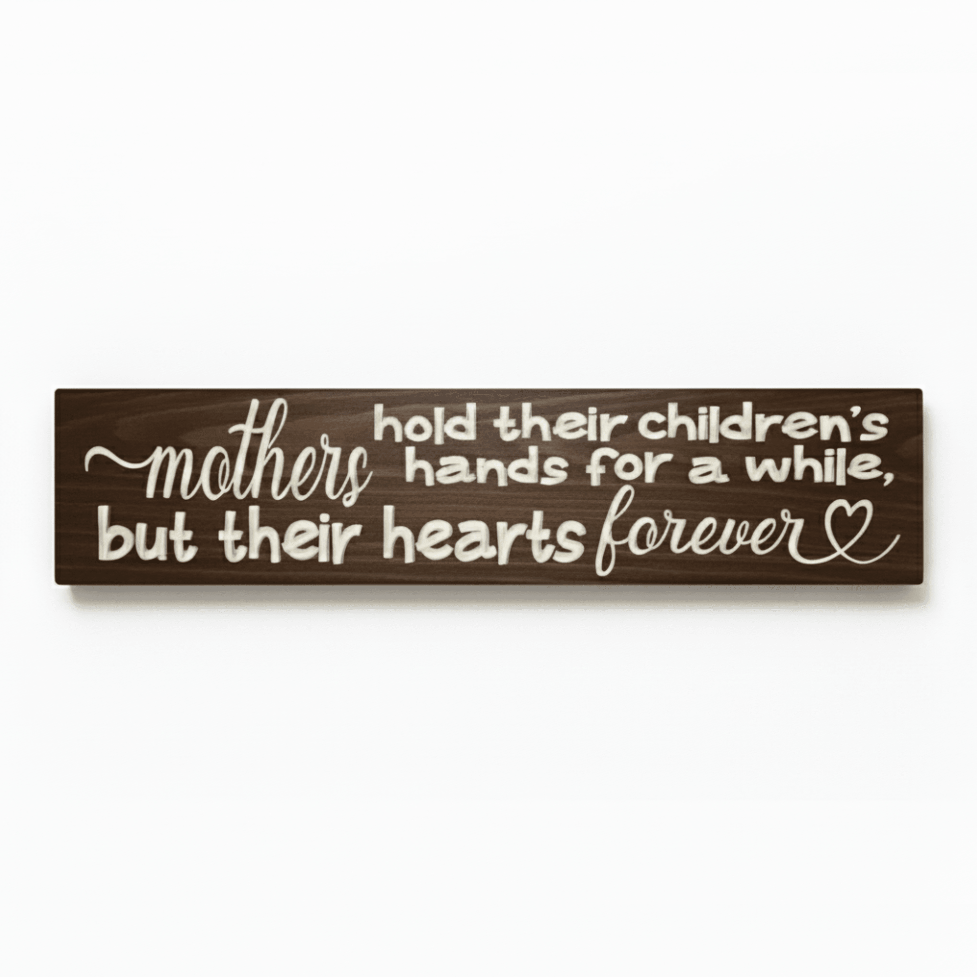 3d-cnc-carved-lettering-detail-wood-sign - carved wood mothers quote sign wood sign by Bluegrass Gifts, handmade in Kentucky