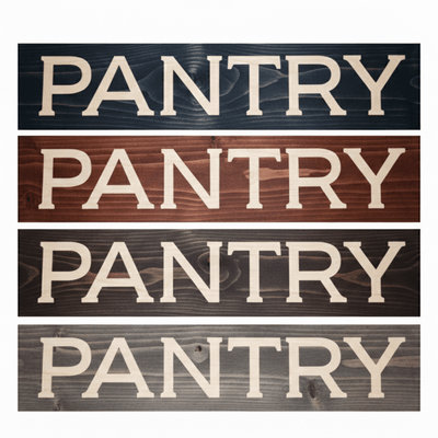 farmhouse-kitchen-decor-pantry-sign-above-door - carved wood pantry sign wood sign by Bluegrass Gifts, handmade in Kentucky