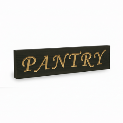 custom-color-options-for-wooden-pantry-signs - carved wooden pantry sign wood sign by Bluegrass Gifts, handmade in Kentucky