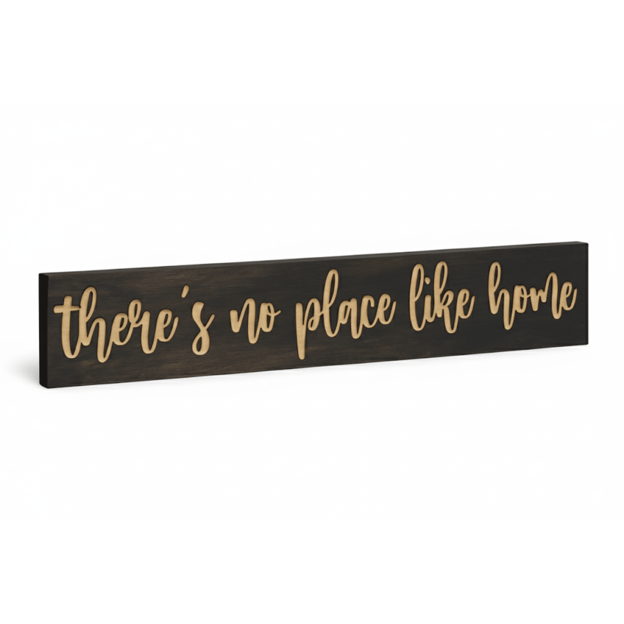 housewarming-gift-theres-no-place-like-home-w - cnc carved wooden sign wood sign by Bluegrass Gifts