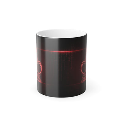 Code Red Cherry Club Magic Mug - magic mug design revealed with hot liquid by Bluegrass Gifts