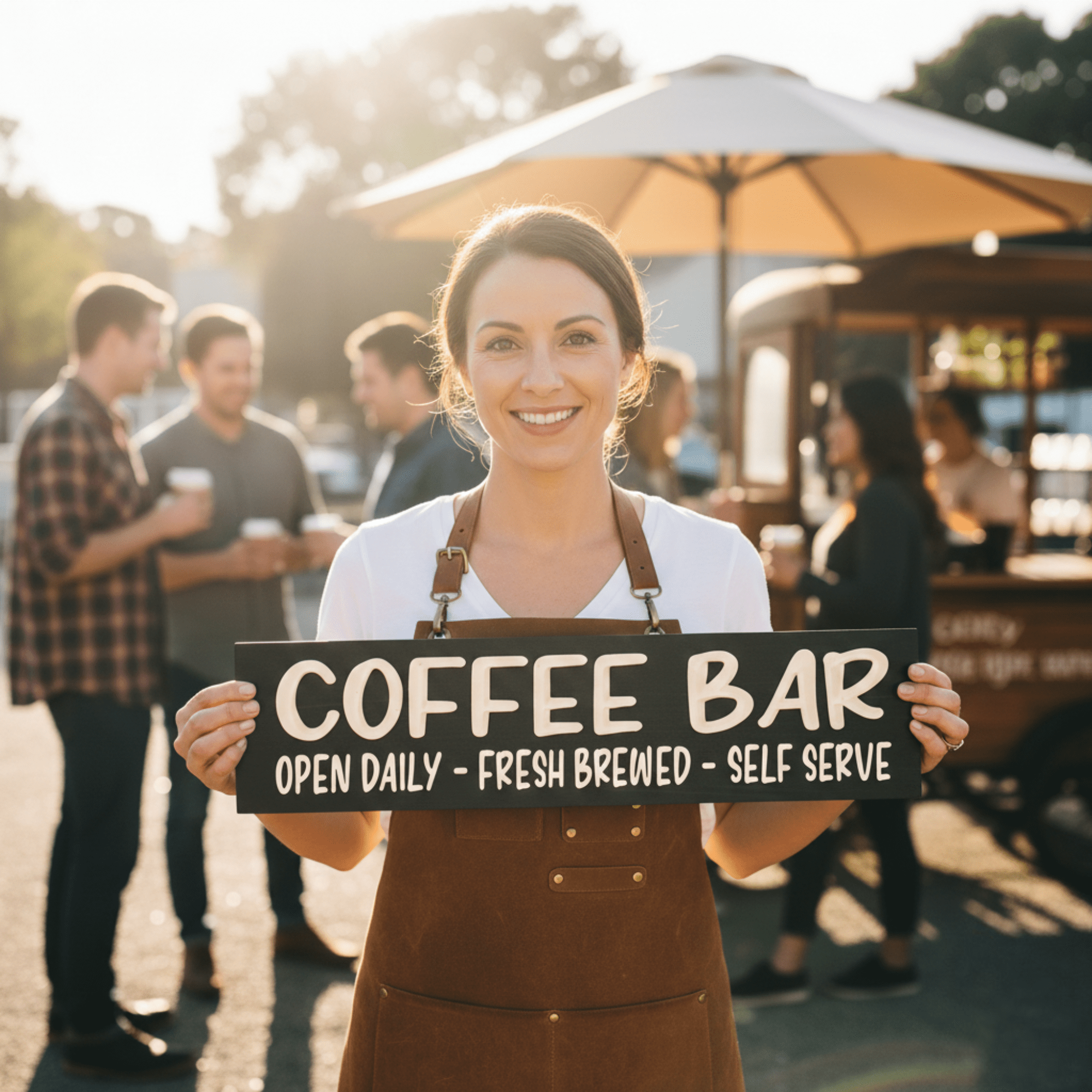 coffee-bar-open-daily-carved-wood-sign-main - coffee bar wood sign by Bluegrass Gifts, handmade in Kentucky