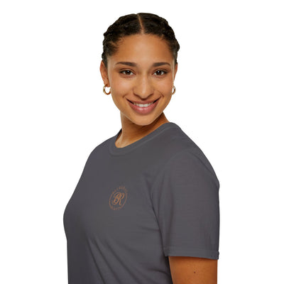 Country Concert Shirt — "Boot Scootin'" Western Boho Tee in Charcoal