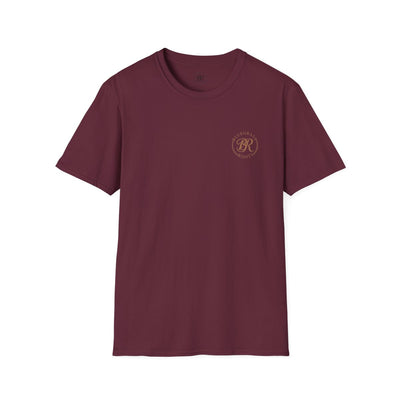 Country Concert Shirt — "Boot Scootin'" Western Boho Tee in Maroon