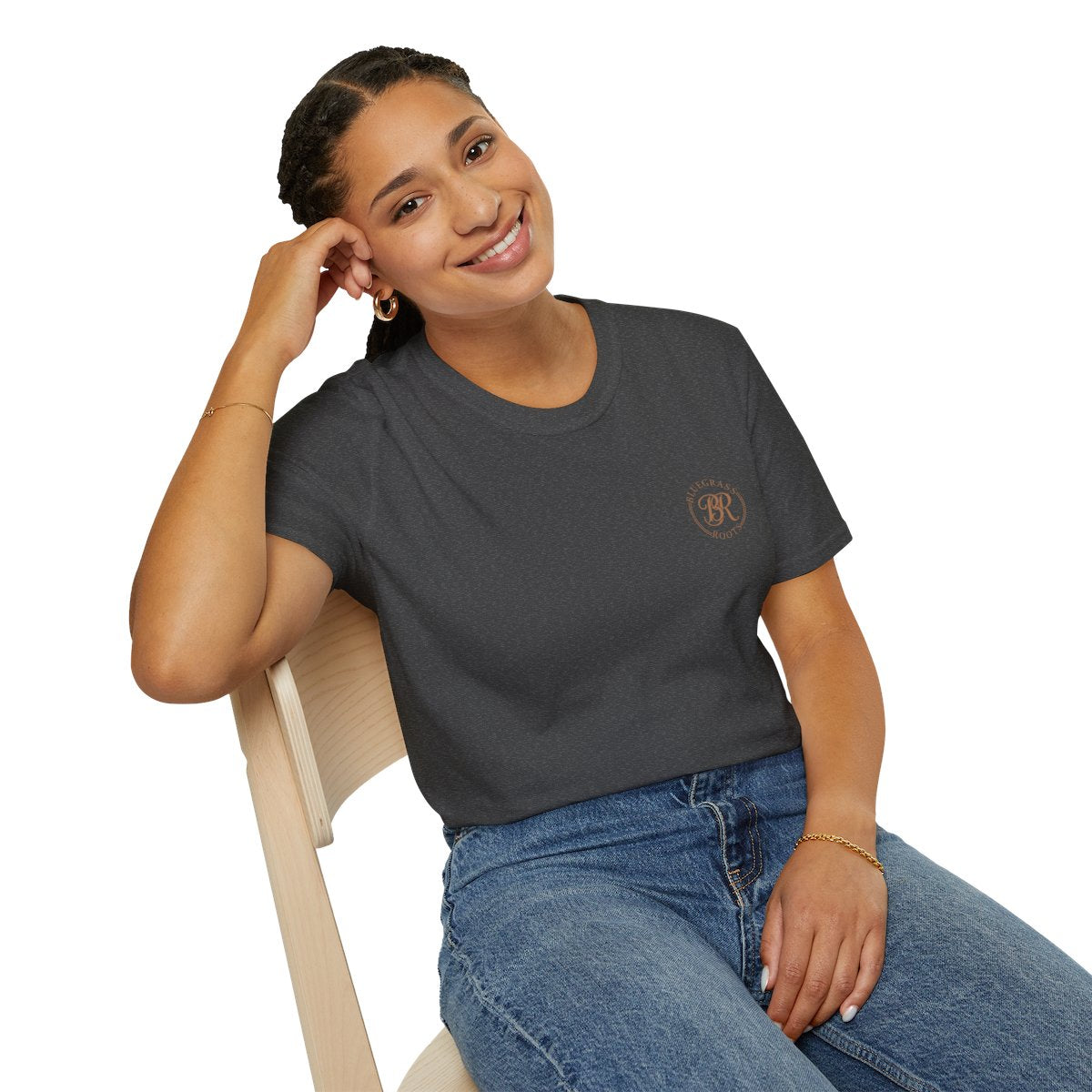 Country Concert Shirt — "Boot Scootin'" Western Boho Tee in Dark Heather