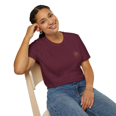 Country Concert Shirt — "Boot Scootin'" Western Boho Tee in Maroon