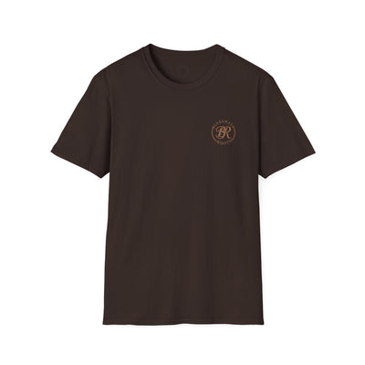Country Concert Shirt — "Boot Scootin'" Western Boho Tee in Dark Chocolate