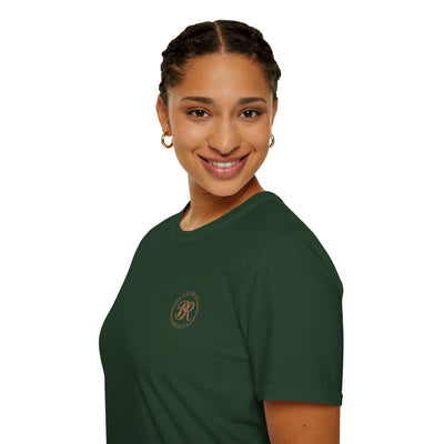 Country Concert Shirt — "Boot Scootin'" Western Boho Tee in Forest Green