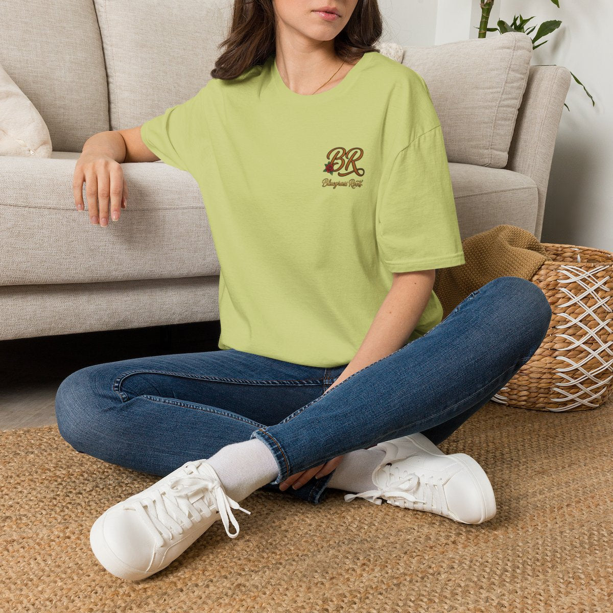 Country Shirt for Women — "Blessed, Stressed & Southern Obsessed" in Pistachio