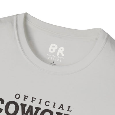 Cowgirl Shirt — "Official Cowgirl Shirt" Boots Graphic Tee in Ice Grey