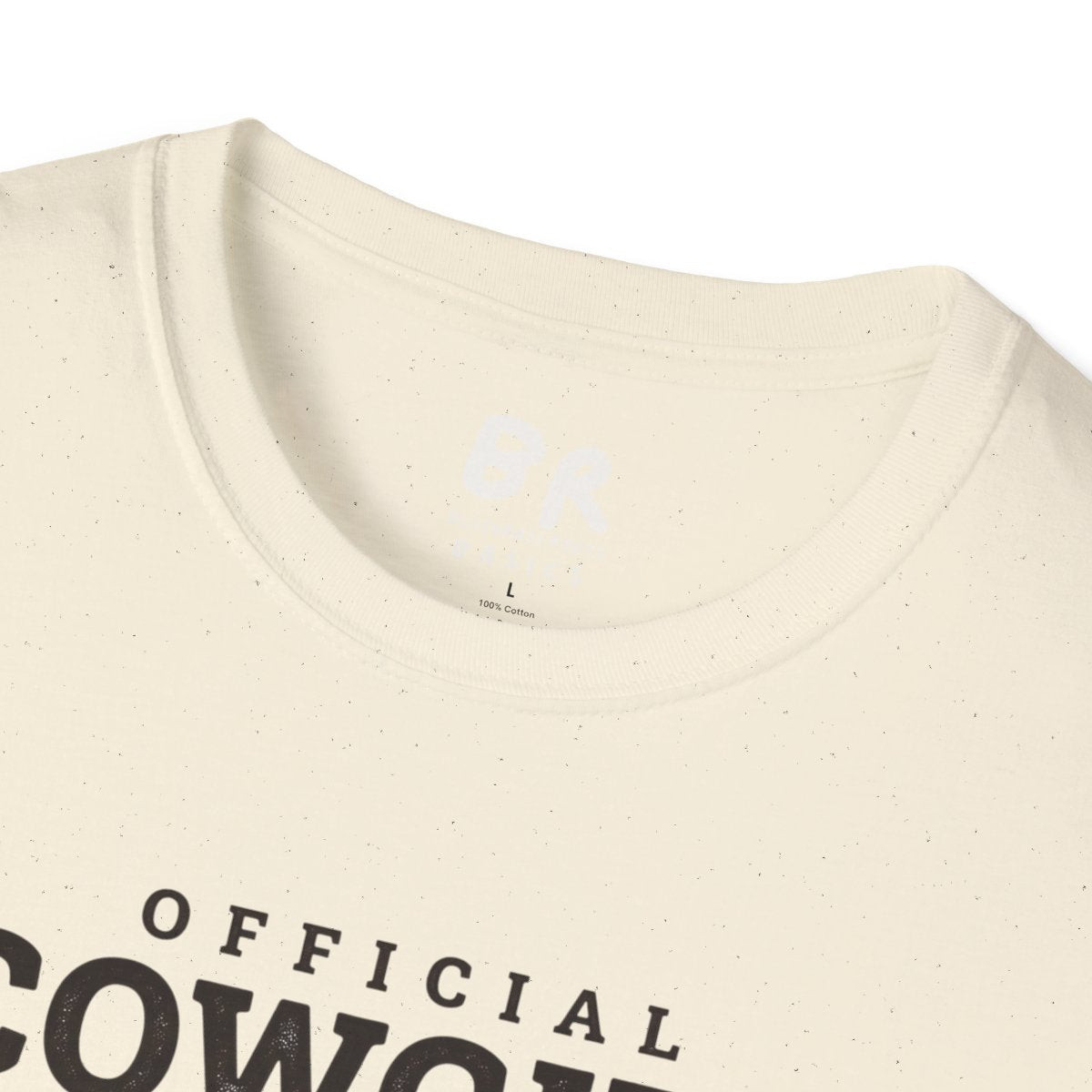 Cowgirl Shirt — "Official Cowgirl Shirt" Boots Graphic Tee in Natural