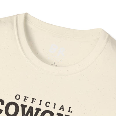 Cowgirl Shirt — "Official Cowgirl Shirt" Boots Graphic Tee in Natural