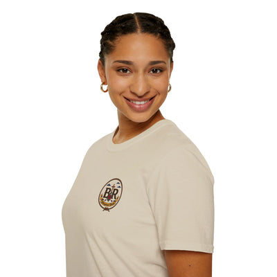 Cowgirl Shirt — "Prayed Up, Laced Up, Fed Up" Graphic Tee in Sand