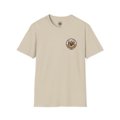 Cowgirl Shirt — "Prayed Up, Laced Up, Fed Up" Graphic Tee in Sand