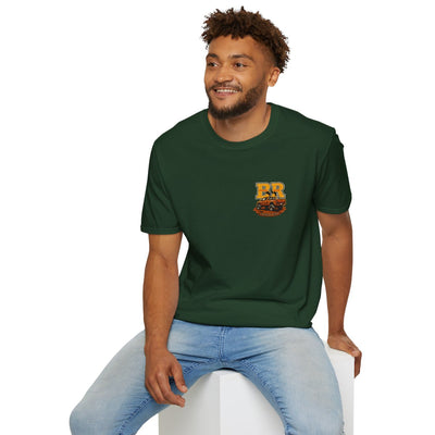 Diesel Truck Shirt — "Holy Roller" Faith Graphic Tee in Forest Green