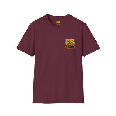 Diesel Truck Shirt — "Holy Roller" Faith Graphic Tee in Maroon