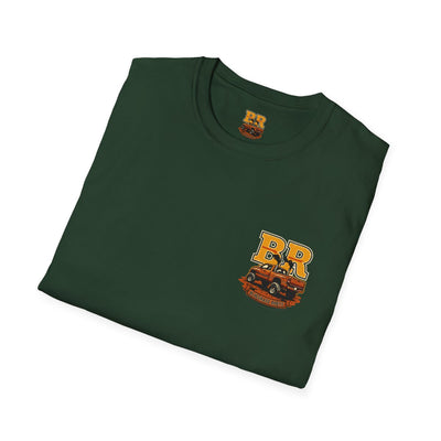 Diesel Truck Shirt — "Holy Roller" Faith Graphic Tee in Forest Green