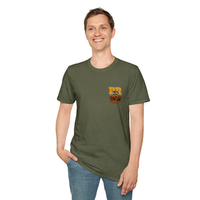Diesel Truck Shirt — "Holy Roller" Faith Graphic Tee in Military Green
