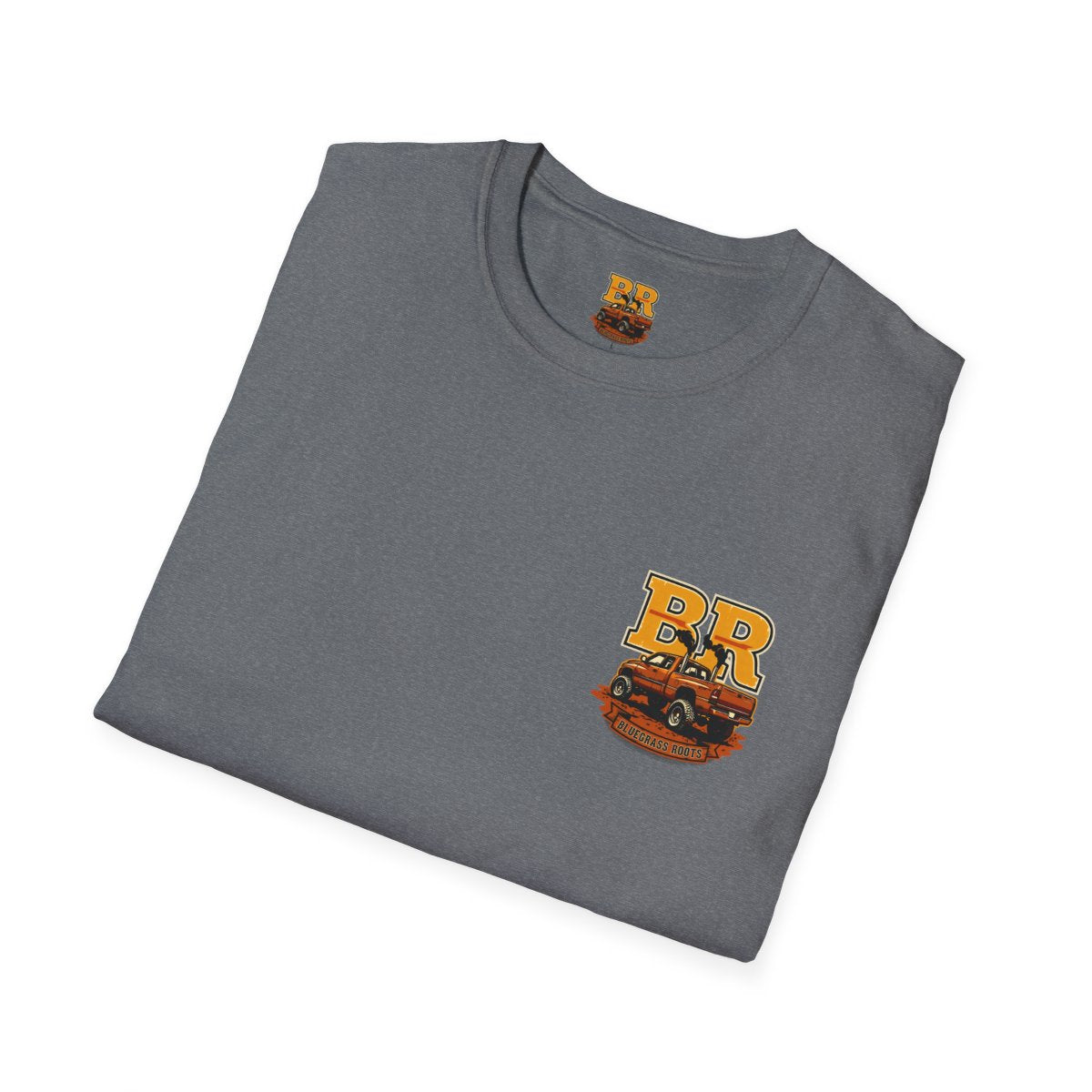 Diesel Truck Shirt — "Holy Roller" Faith Graphic Tee in Graphite Heather