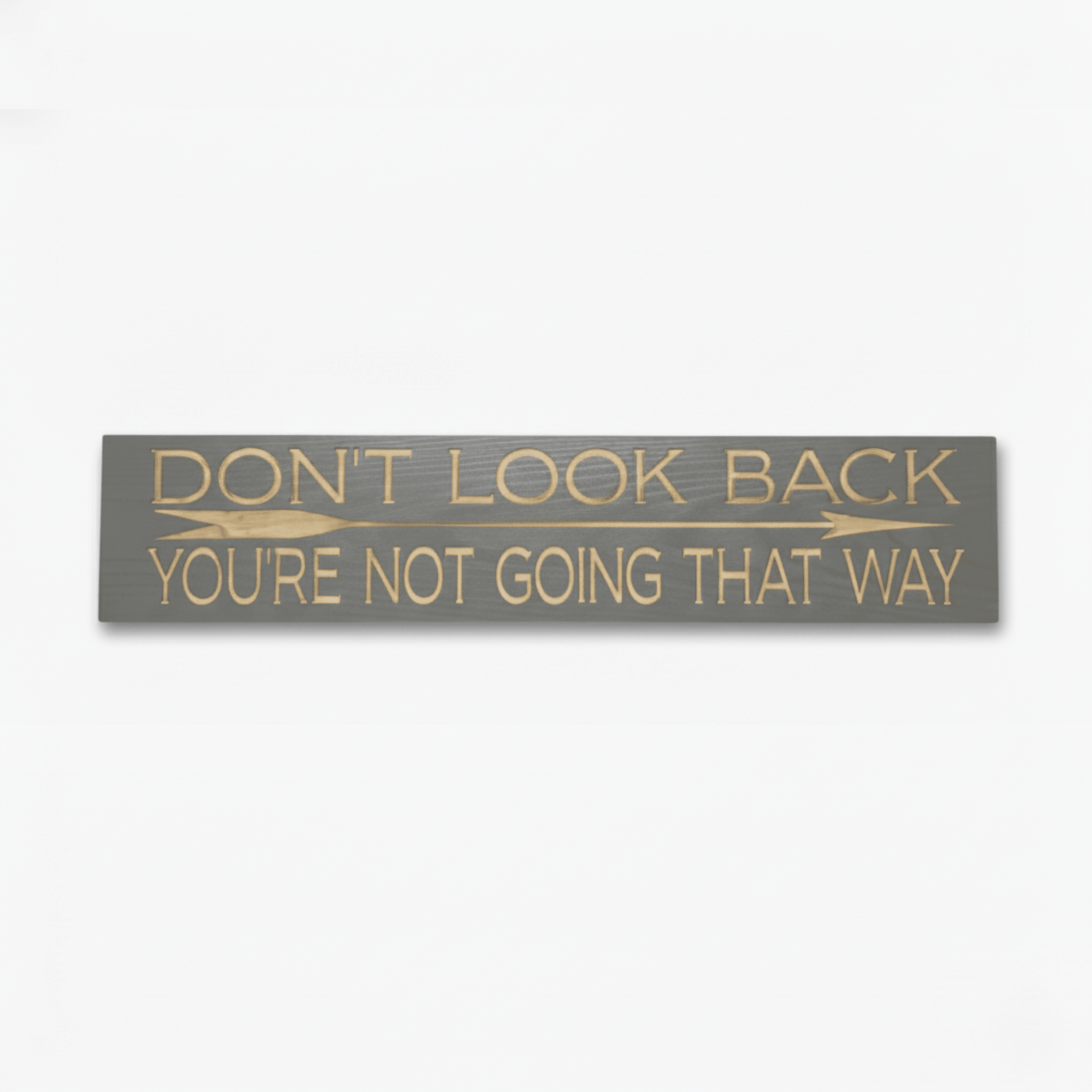bluegrass-gifts-marathon-runner-finishing-mot - dont look back youre not wood sign by Bluegrass Gifts