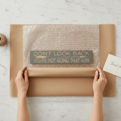 dont-look-back-sign-color-finish-comparison-b - dont look back youre not wood sign by Bluegrass Gifts